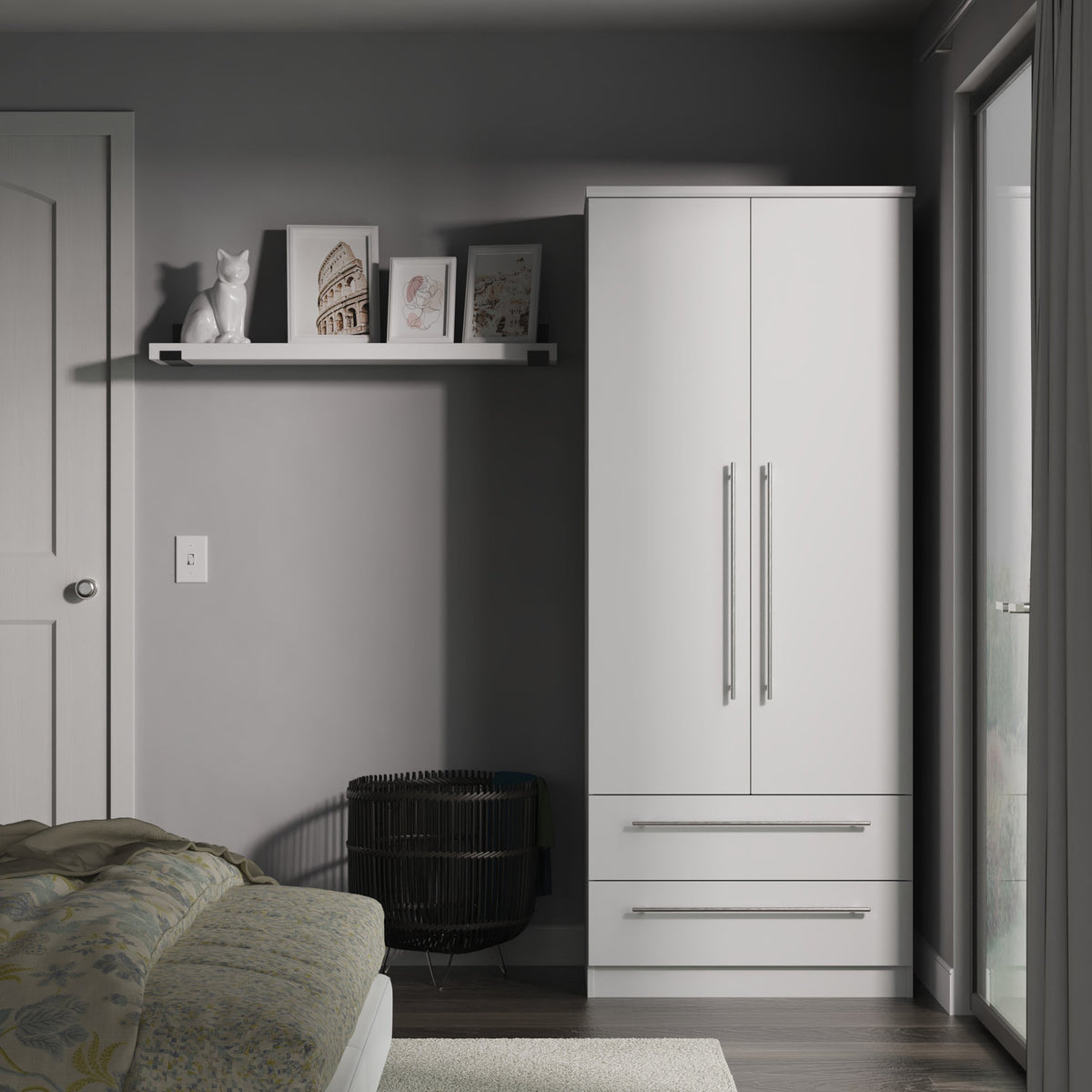 Bramwell Double Wardrobe With Drawers