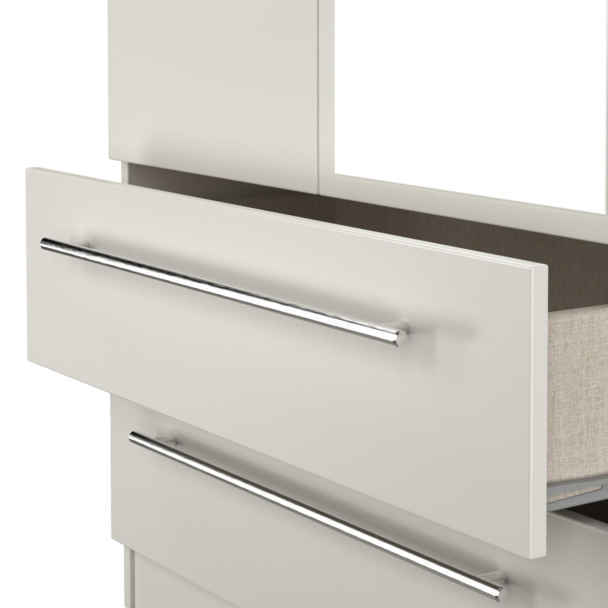 Bramwell Double Mirrored Wardrobe With Drawers
