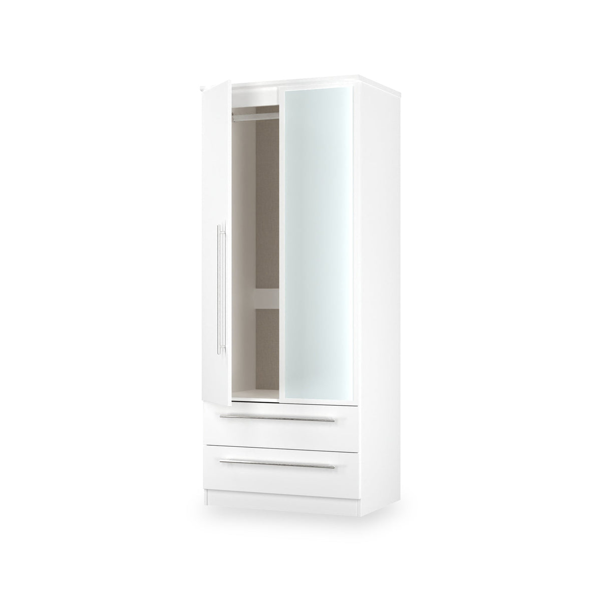 Bramwell Double Mirrored Wardrobe With Drawers