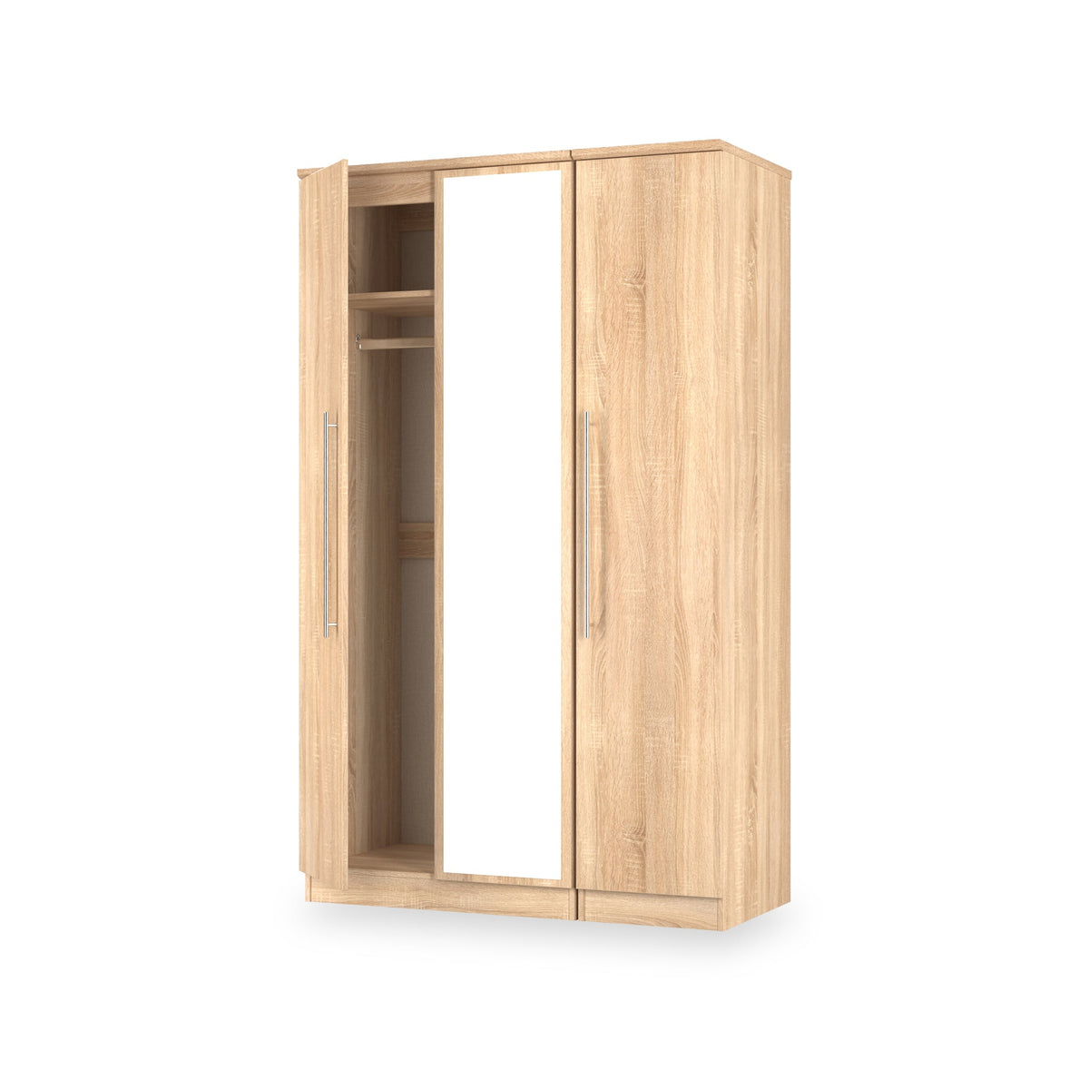 Bramwell Triple Mirrored Wardrobe
