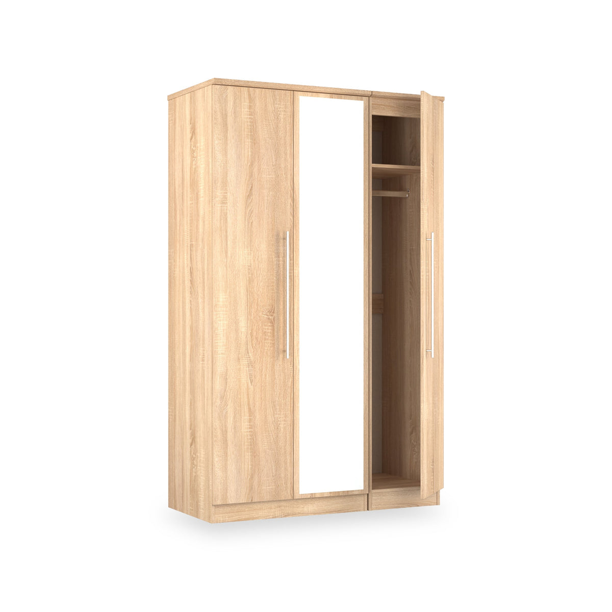 Bramwell Triple Mirrored Wardrobe