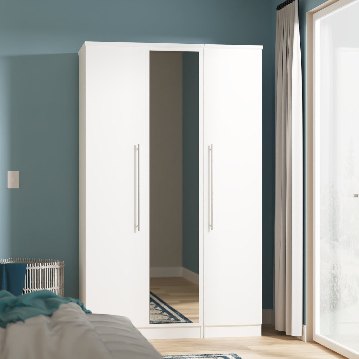 Bramwell Triple Mirrored Wardrobe
