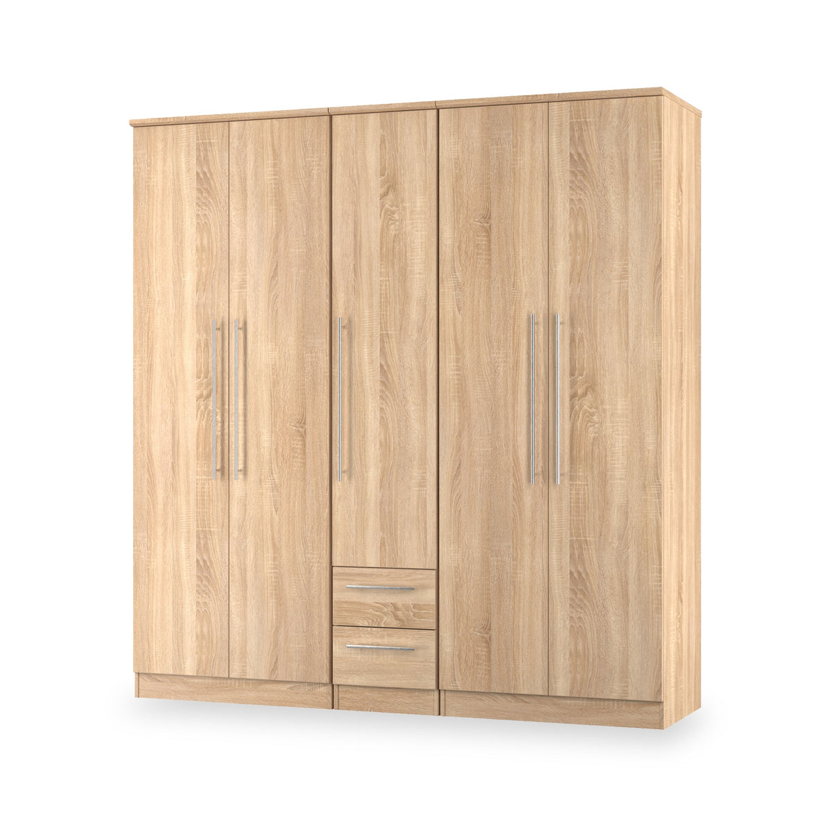 Bramwell 5 Door Wardrobe With Drawers