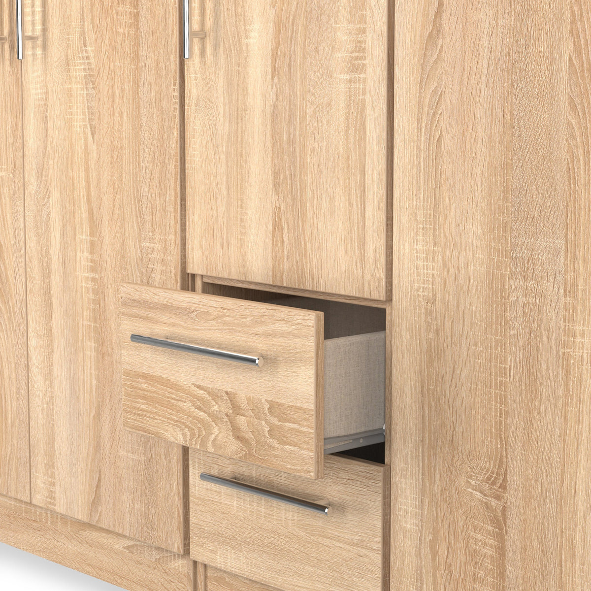 Bramwell 5 Door Wardrobe With Drawers