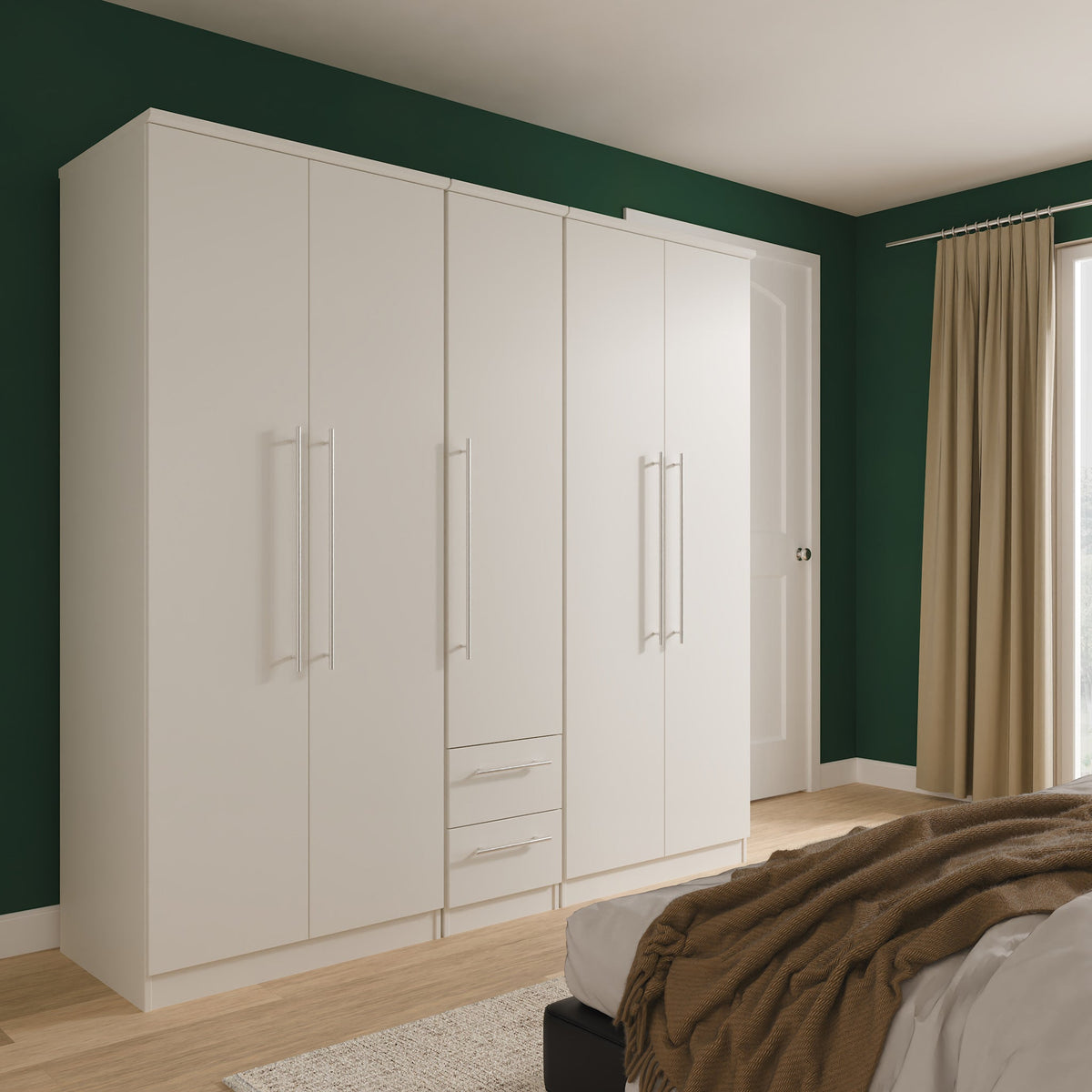 Bramwell 5 Door Wardrobe With Drawers