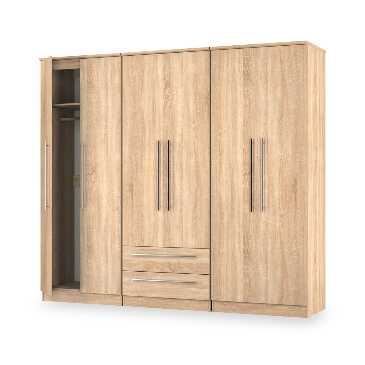 Bramwell 6 Door Wardrobe With Drawers
