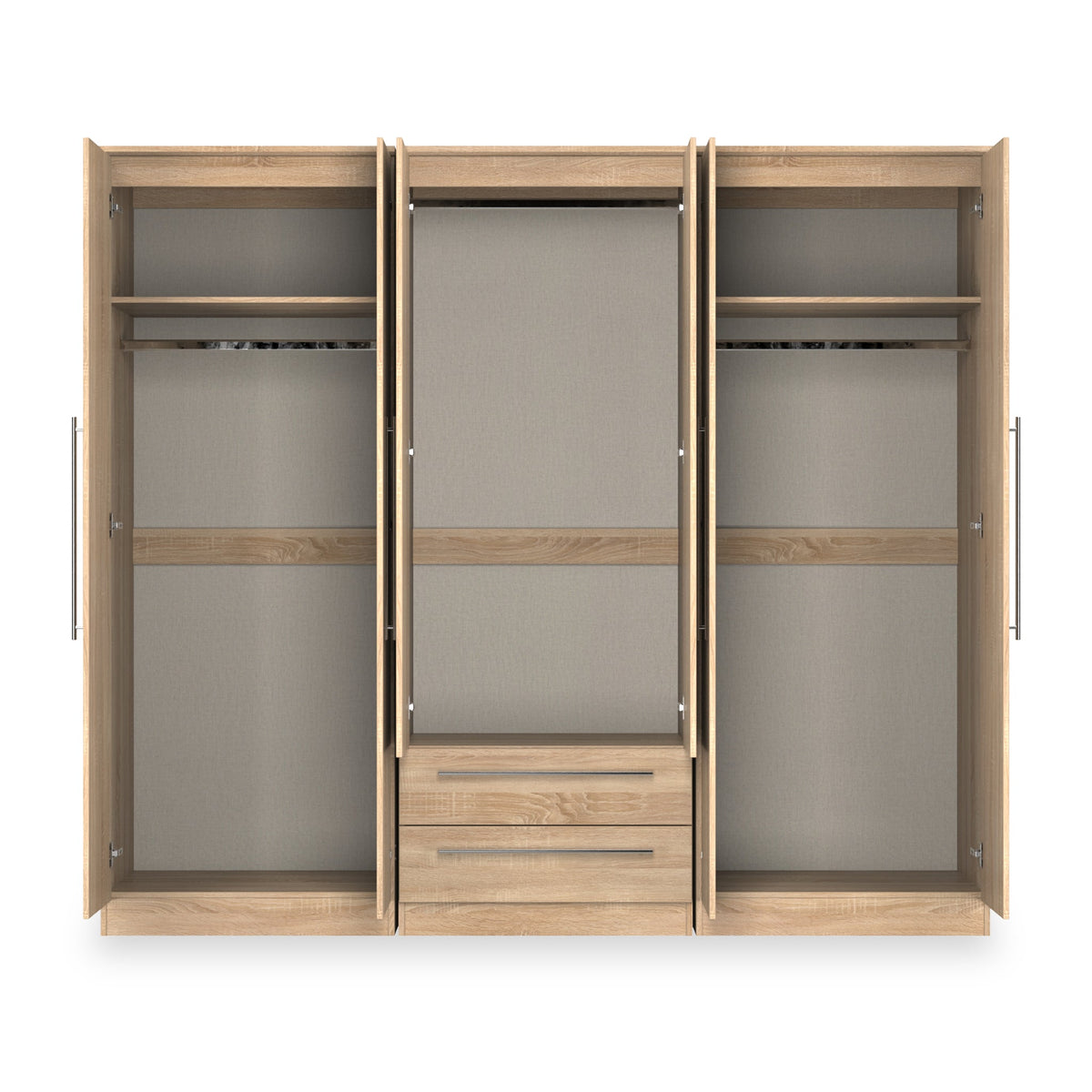 Bramwell 6 Door Wardrobe With Drawers