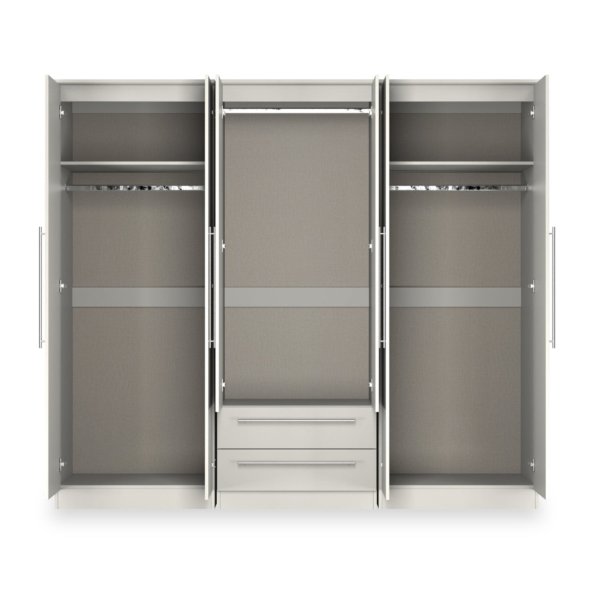 Bramwell 6 Door Wardrobe With Drawers