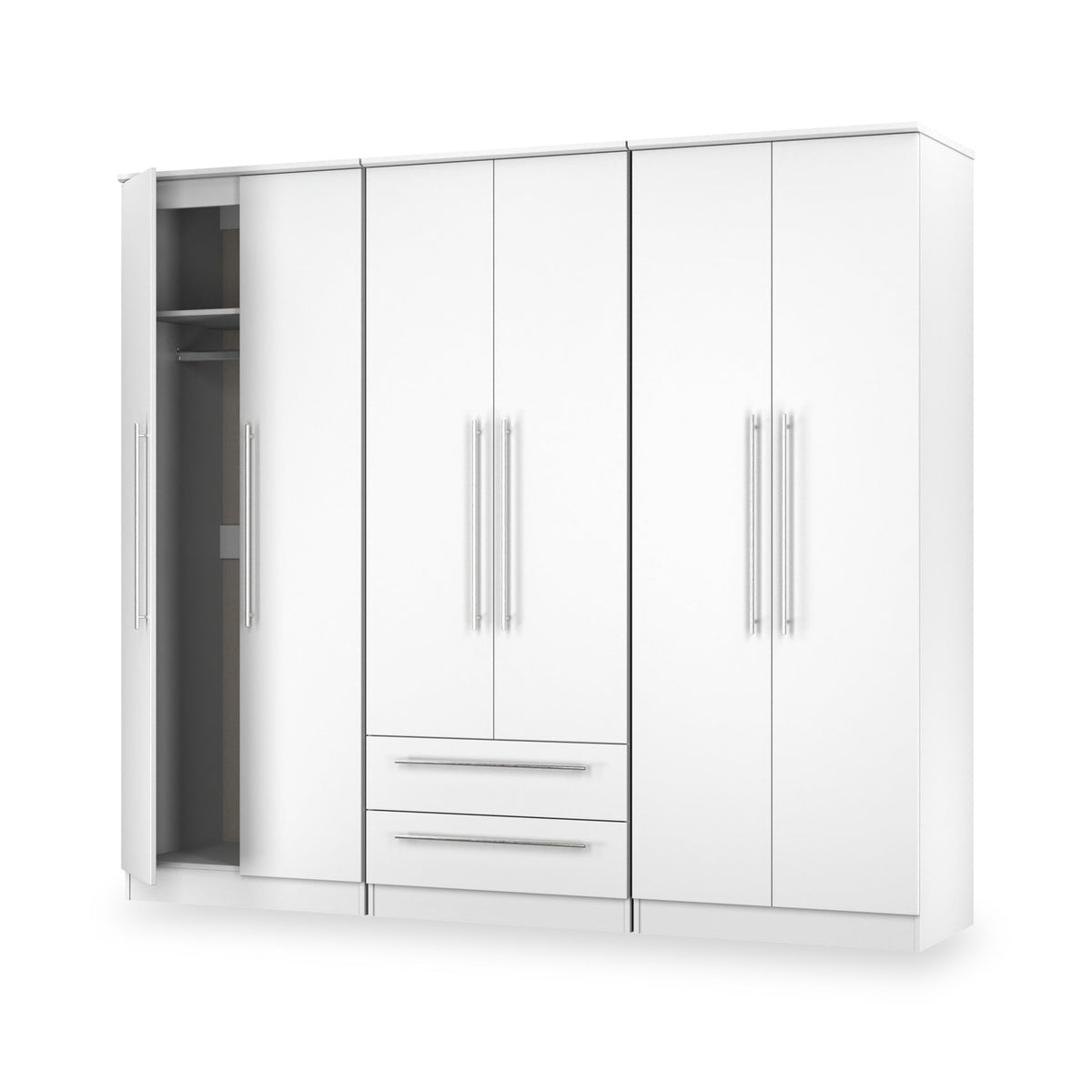 Bramwell 6 Door Wardrobe With Drawers