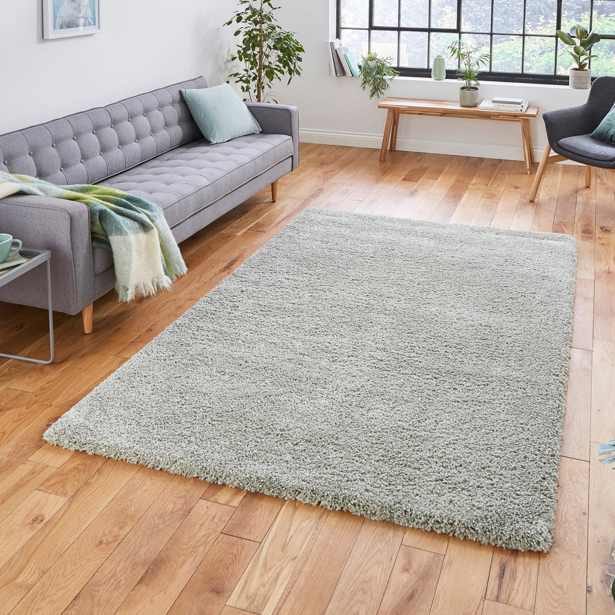 Roswell Stain Resistant Shaggy Rug