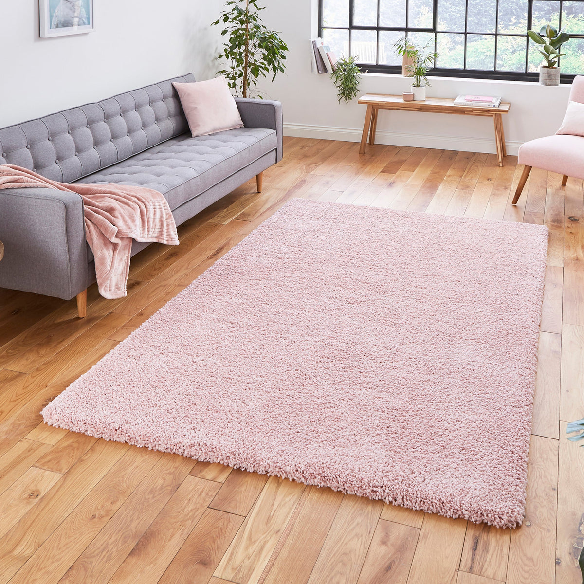 Roswell Stain Resistant Shaggy Rug