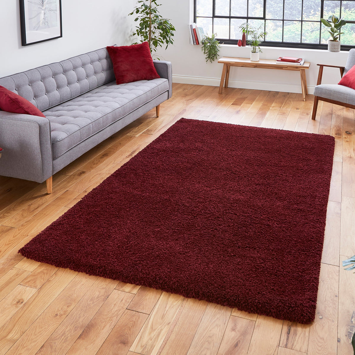 Roswell Stain Resistant Shaggy Rug