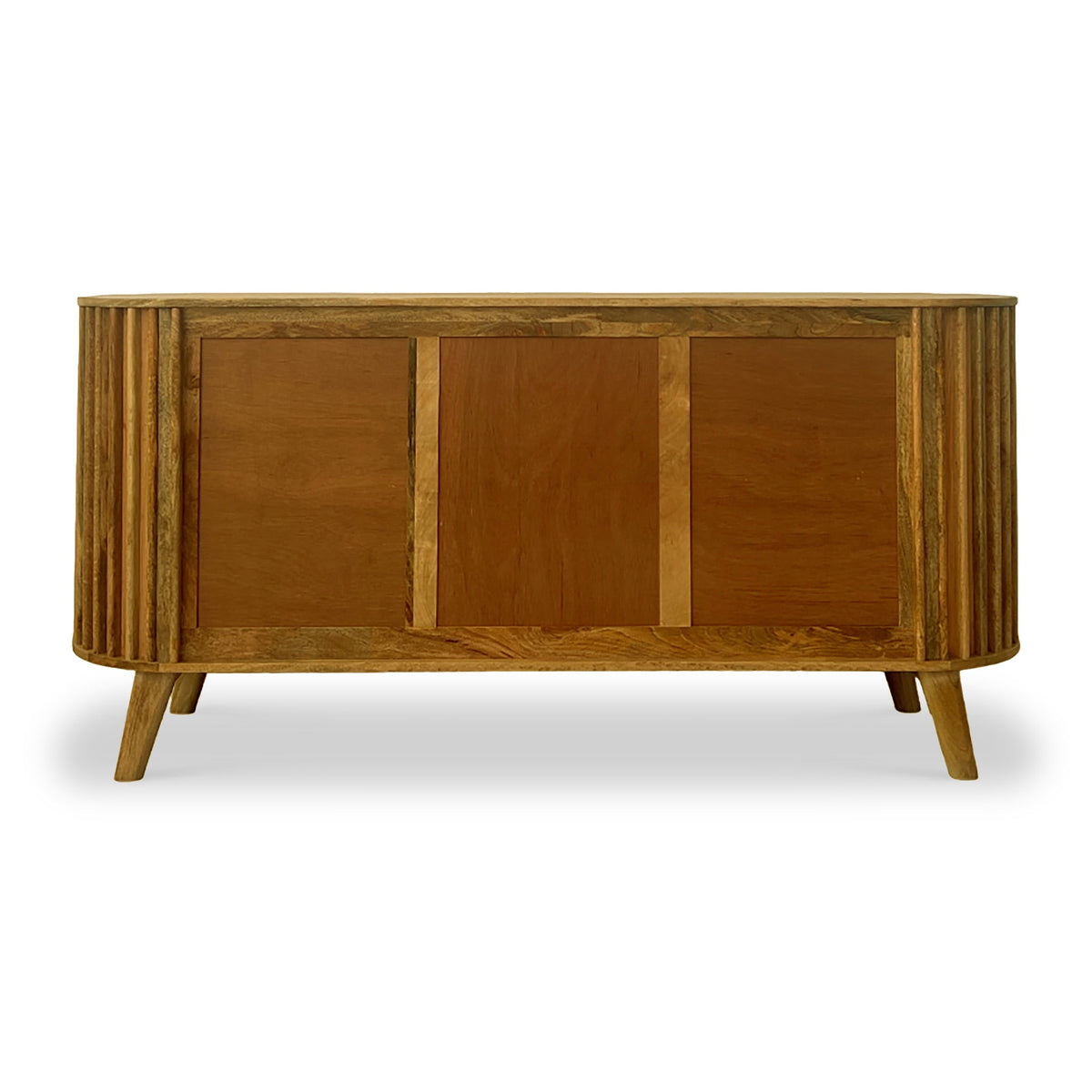 Leo Slatted Mango Wood 2 Door 3 Drawer Sideboard