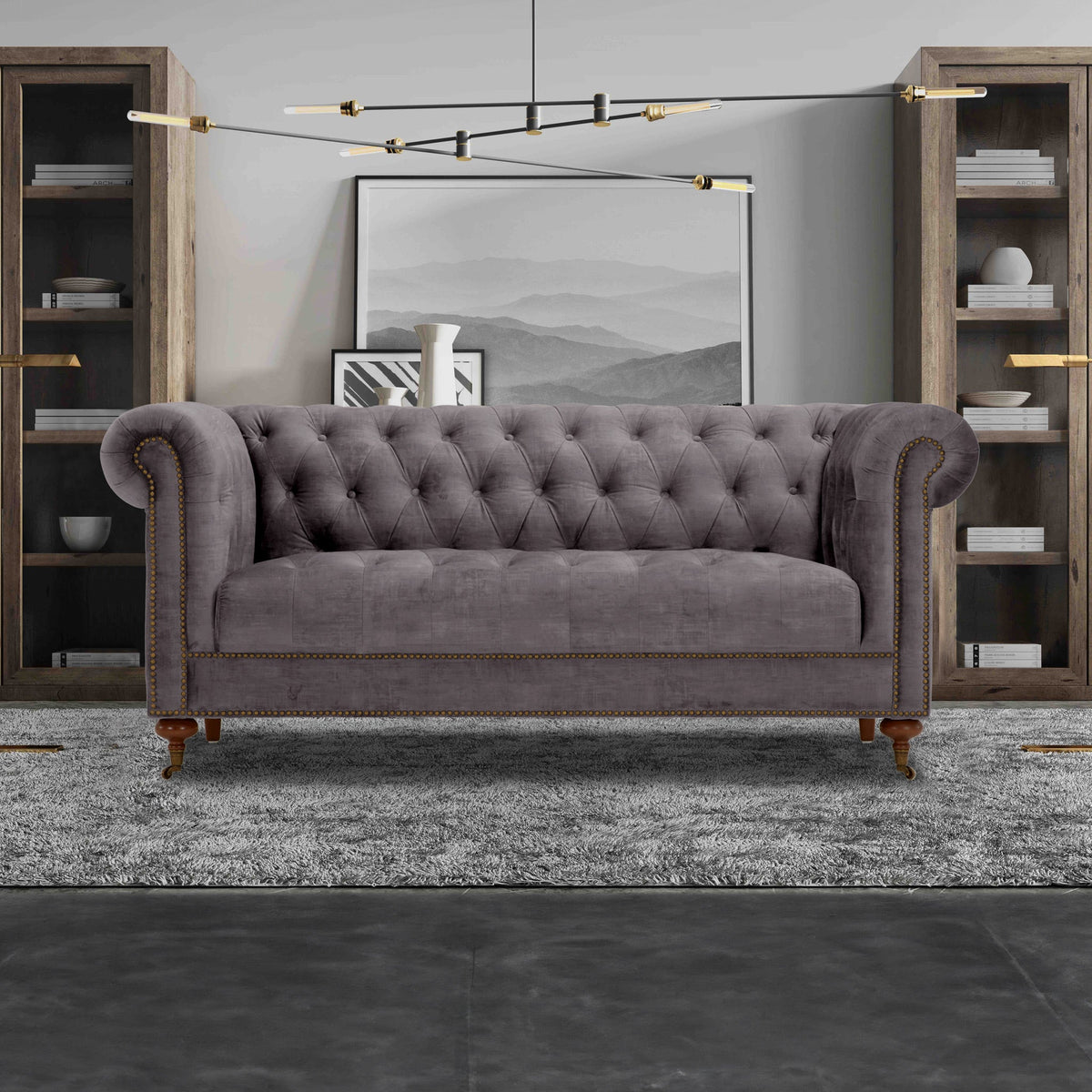 Stanhope Velvet 2 Seater Sofa