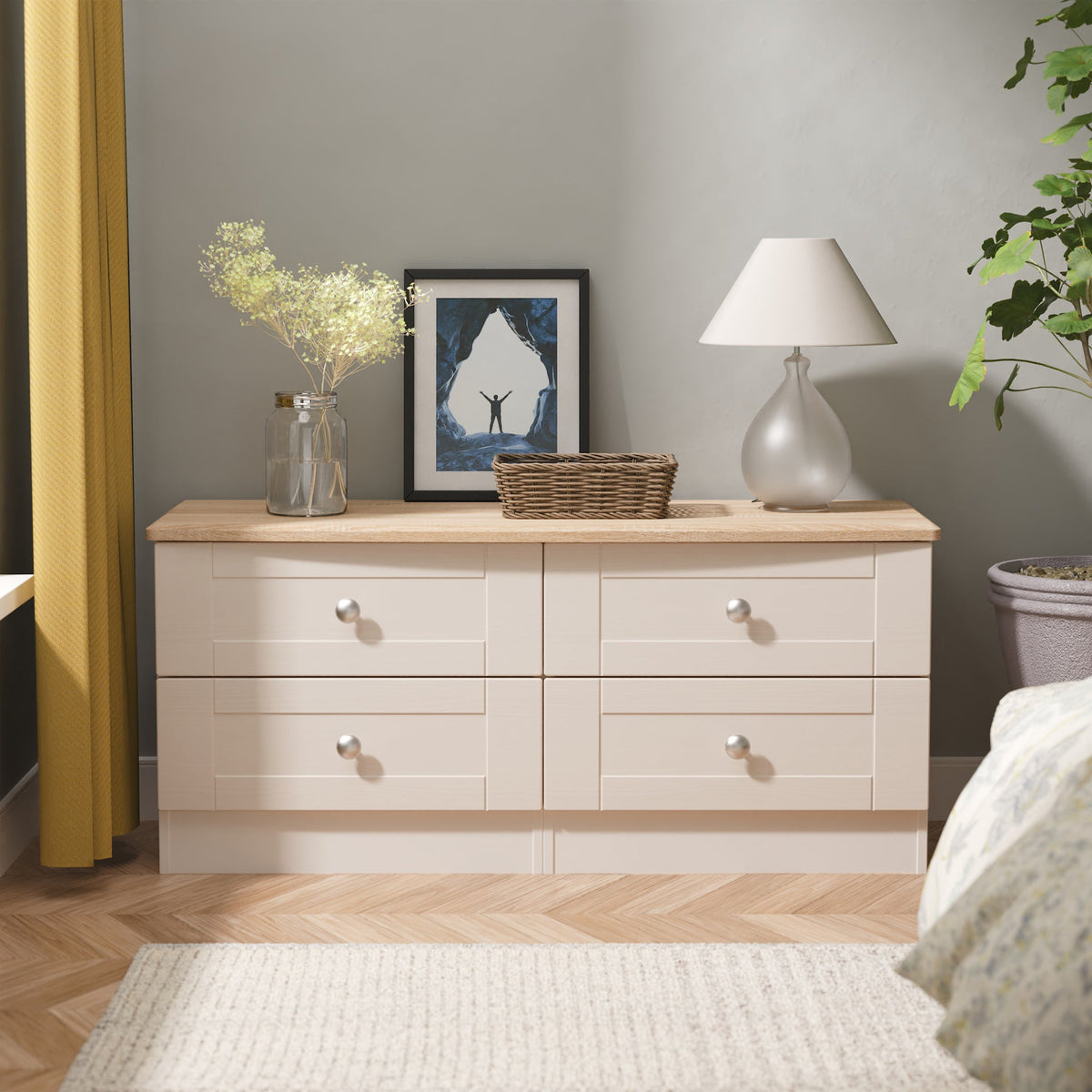 Marlowe 4 Drawer Low Storage Unit