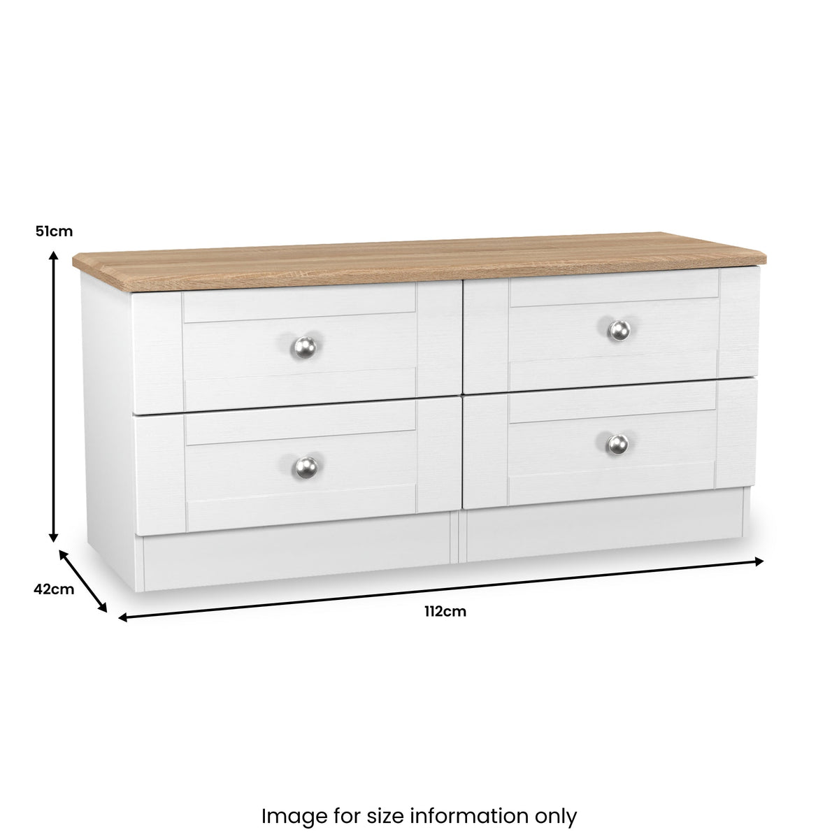 Marlowe 4 Drawer Low Storage Unit