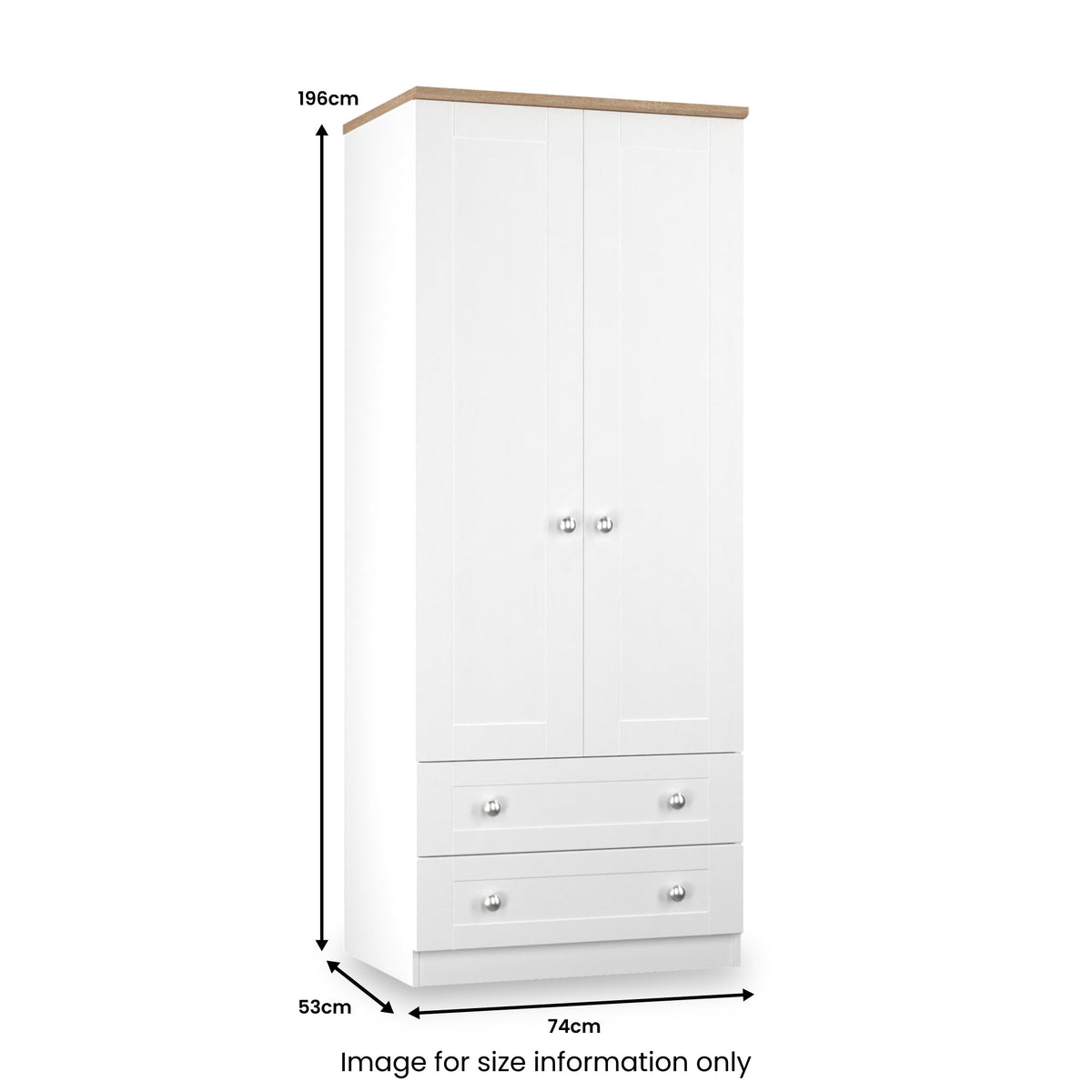 Marlowe Double Wardrobe With Drawers