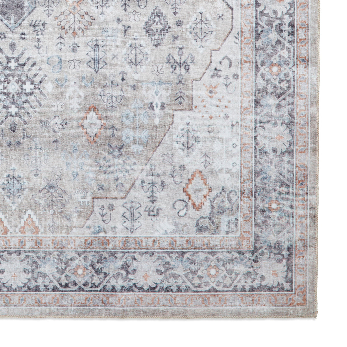 Lincoln Distressed Medallion Rug