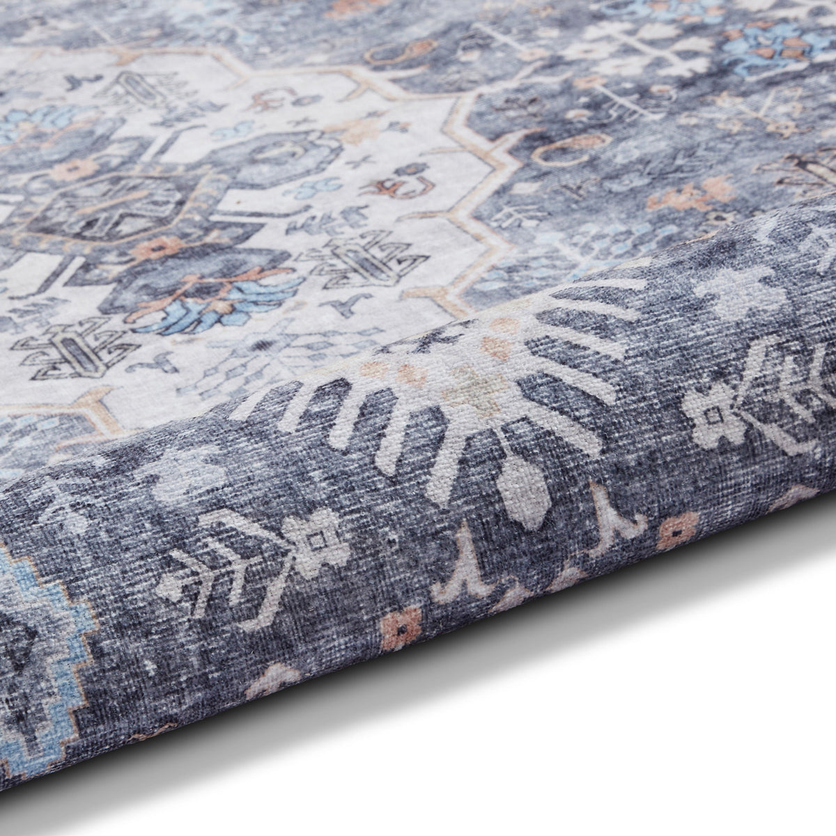 Lincoln Distressed Medallion Rug