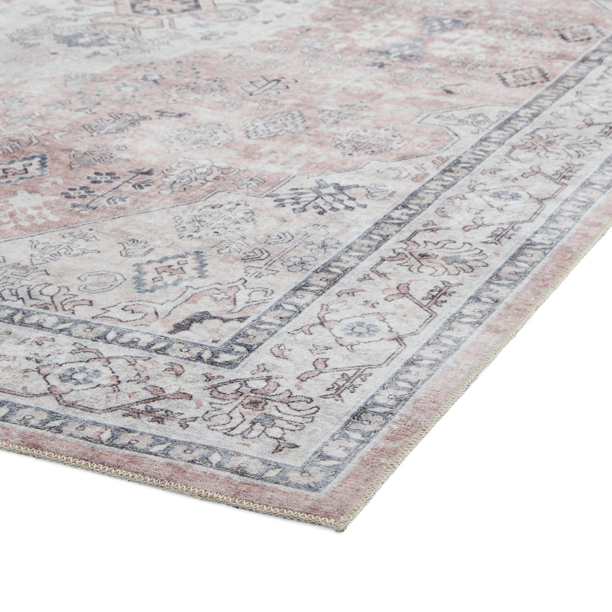 Lincoln Distressed Medallion Rug