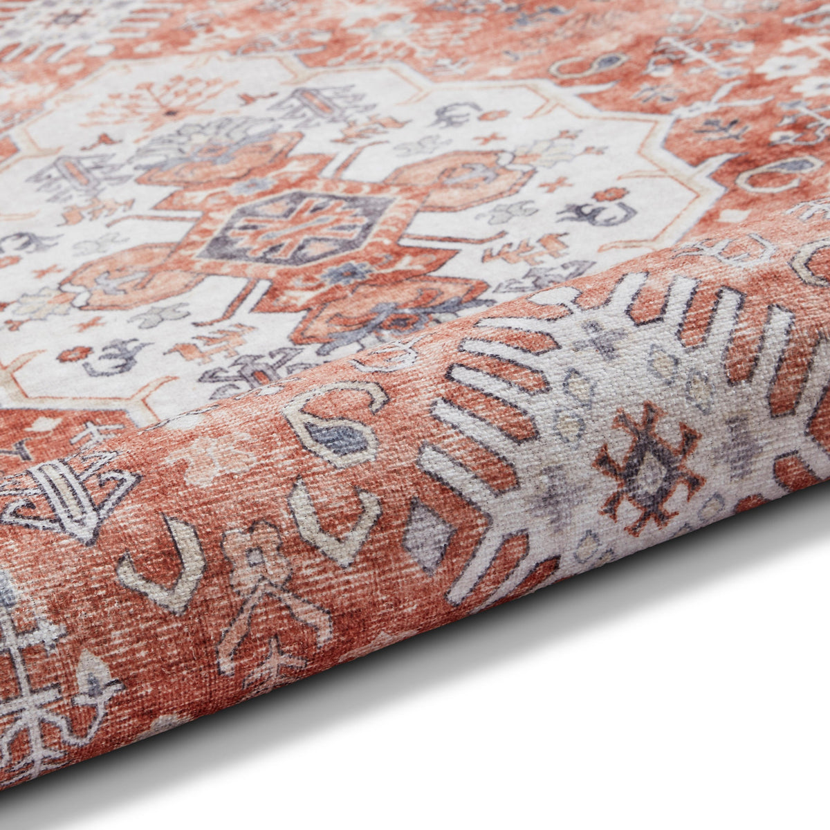 Lincoln Distressed Medallion Rug