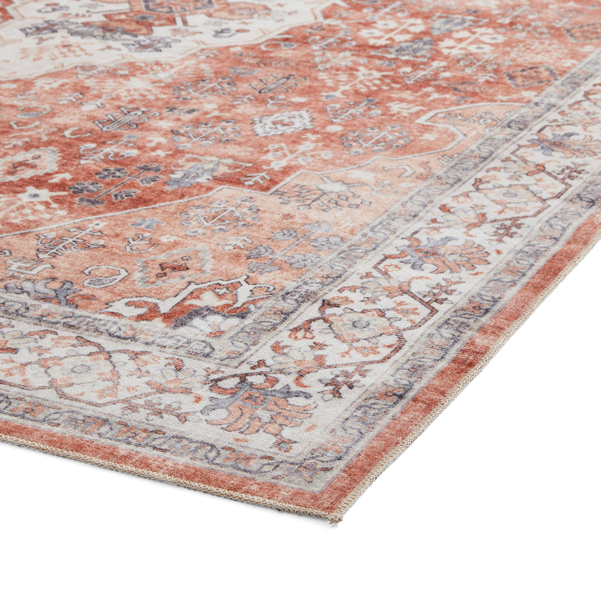 Lincoln Distressed Medallion Rug