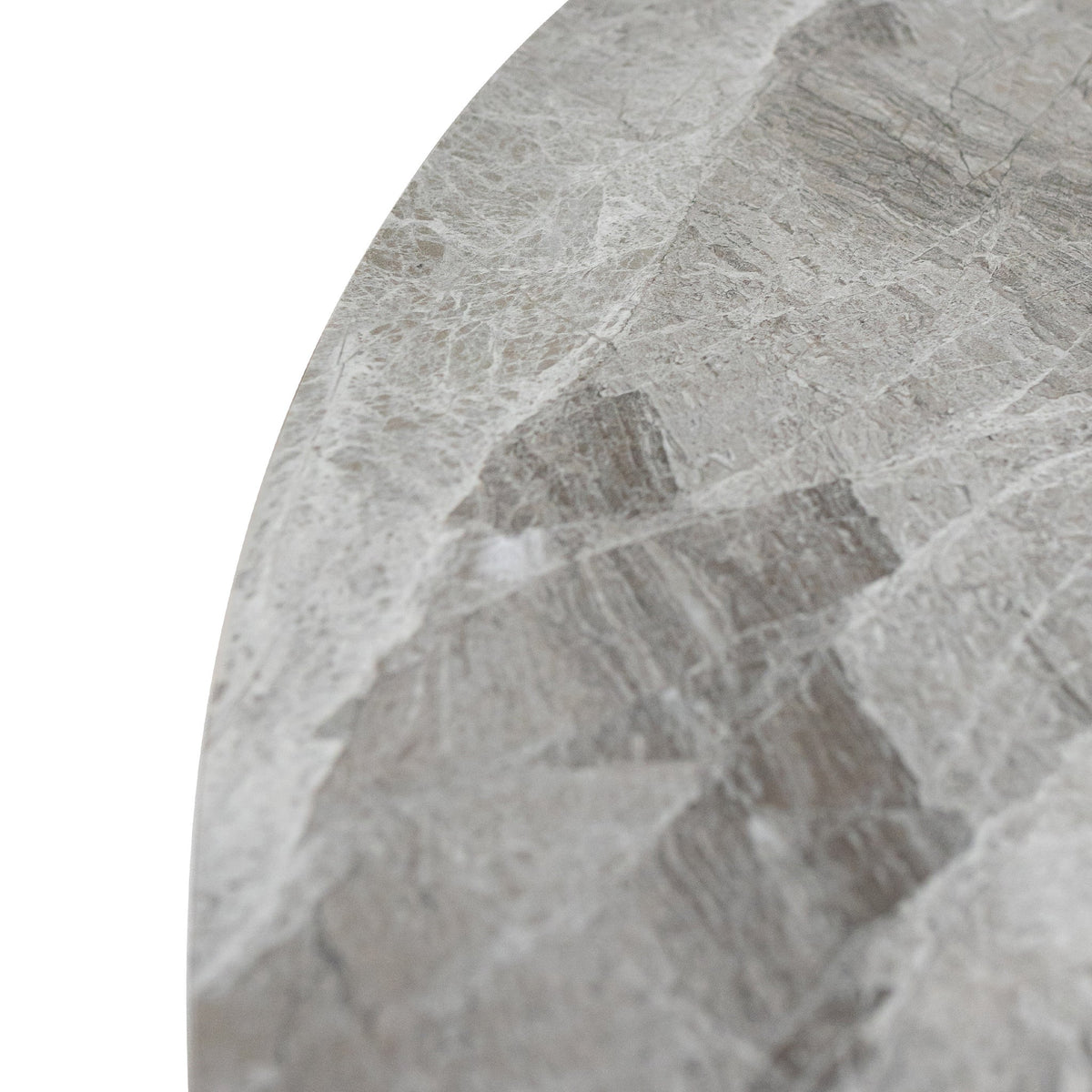 Chelsea Grey 110cm Sintered Stone Round Dining Table