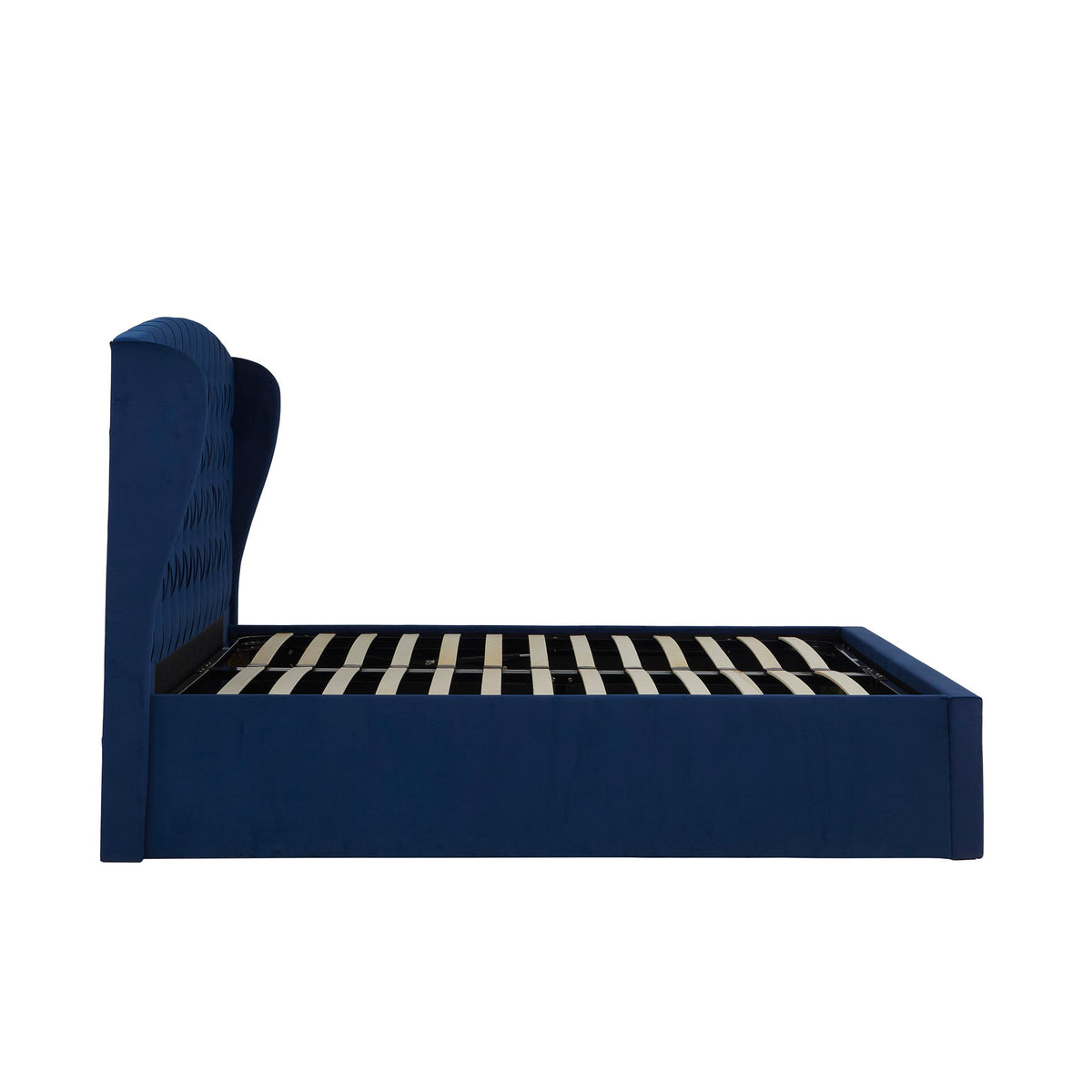 Sailsbury Velvet Ottoman Storage Bed Frame