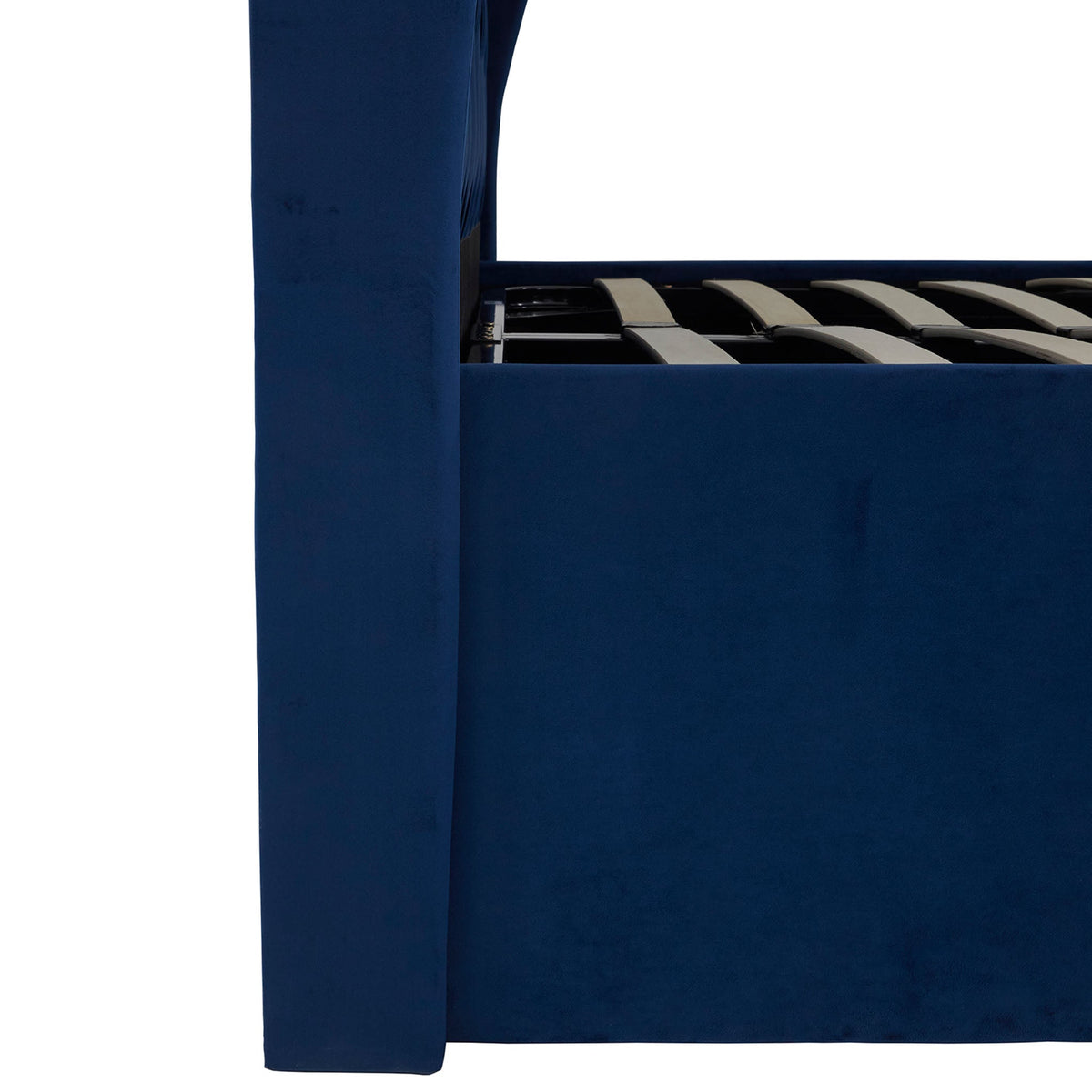 Sailsbury Velvet Ottoman Storage Bed Frame