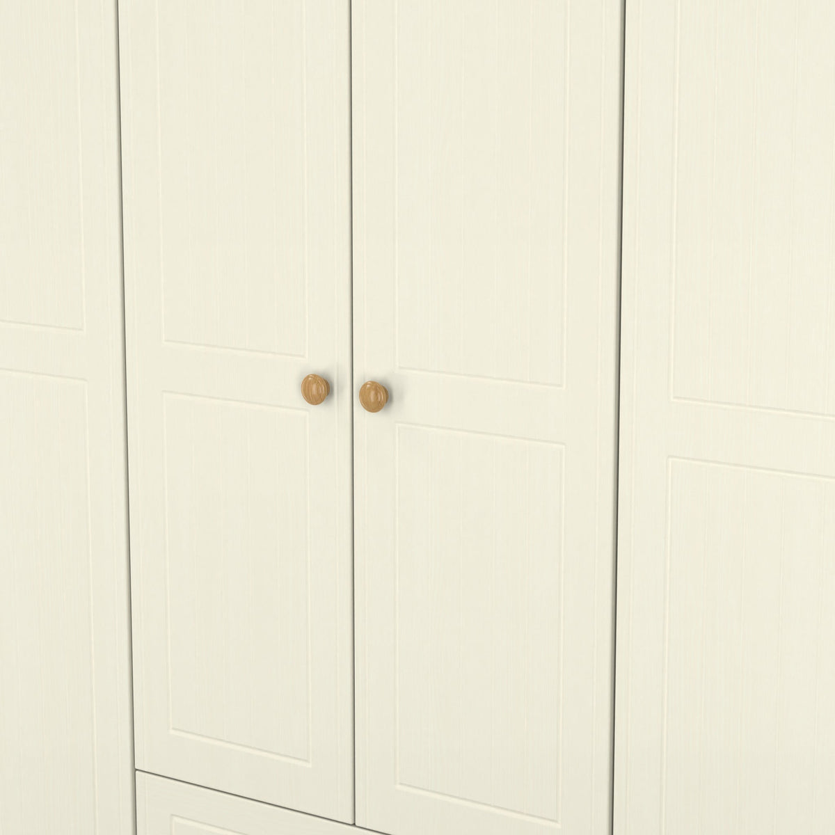 Brixham Cream 6 Door 2 Drawer Wardrobe