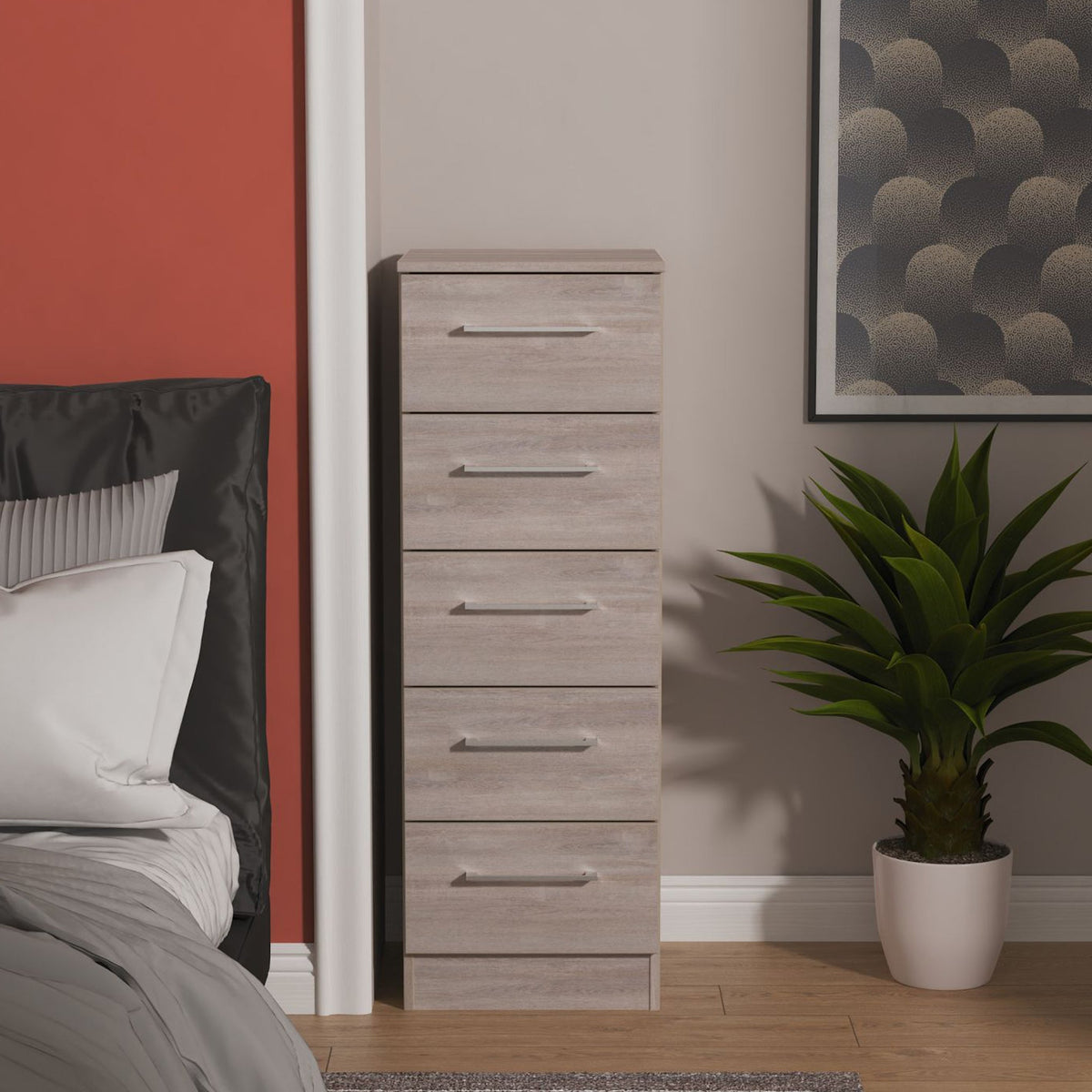 Ellington 5 Drawer Tallboy