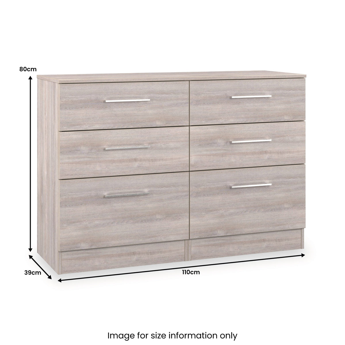 Ellington 6 Drawer Wide Chest