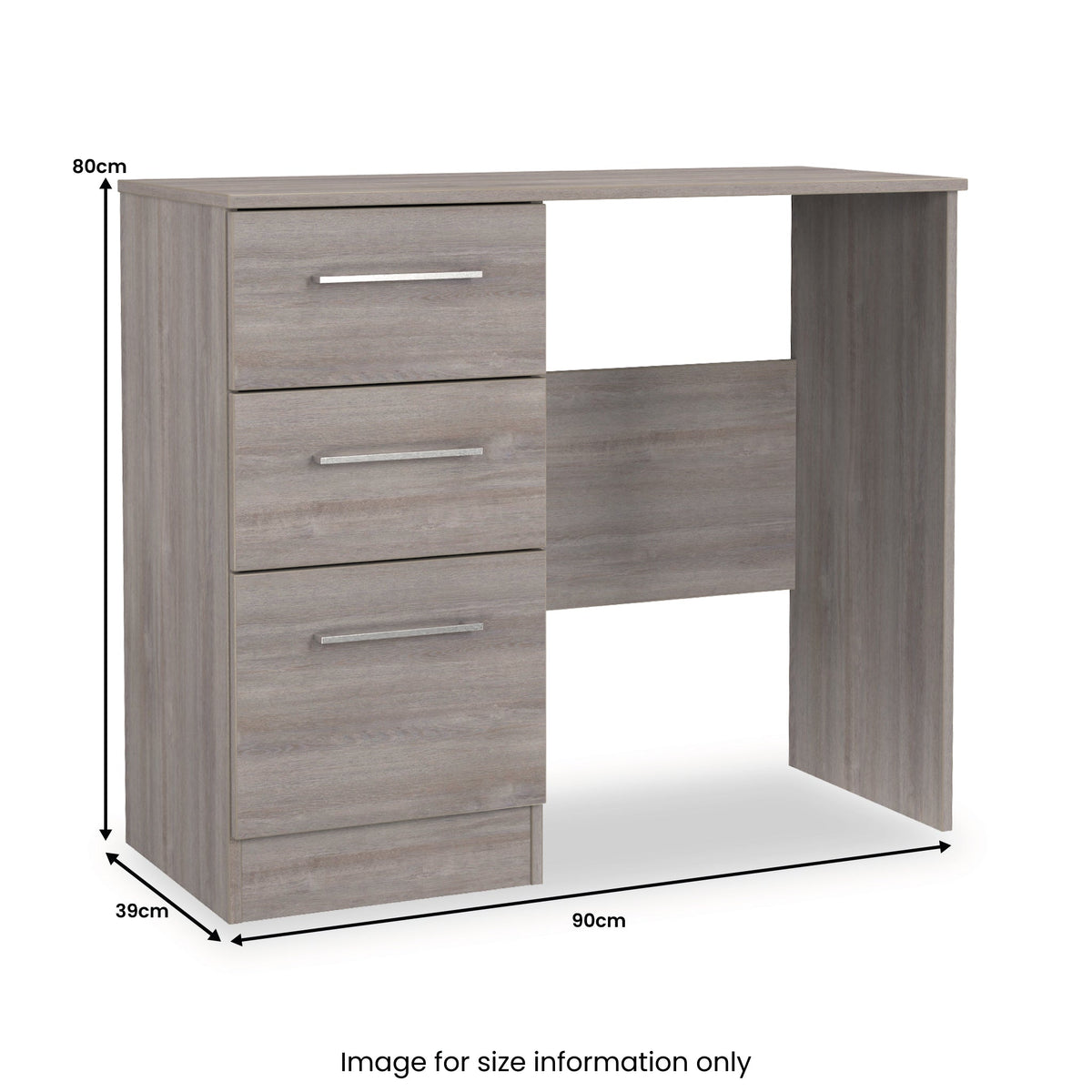 Ellington 3 Drawer Dressing Table
