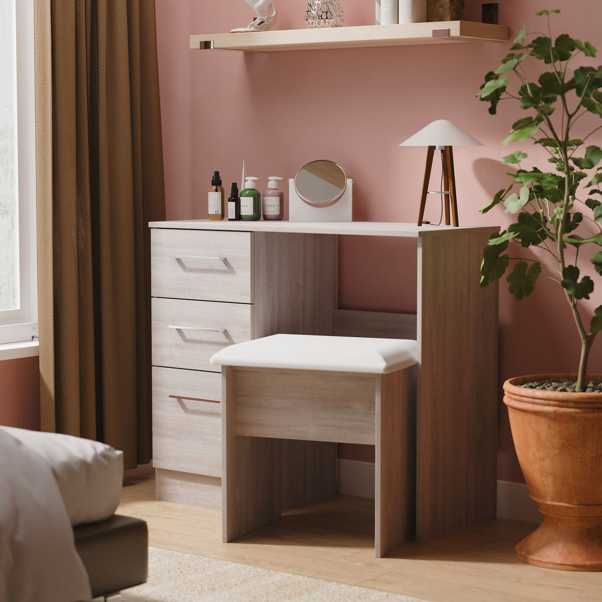 Ellington 3 Drawer Dressing Table