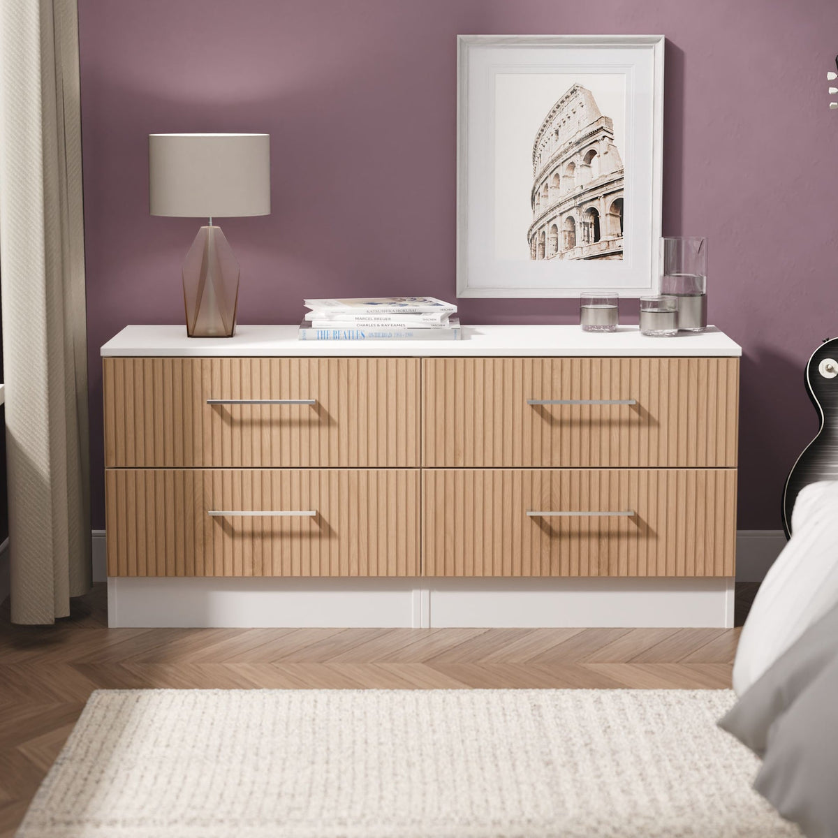 Ellington 4 Drawer Low Storage Unit