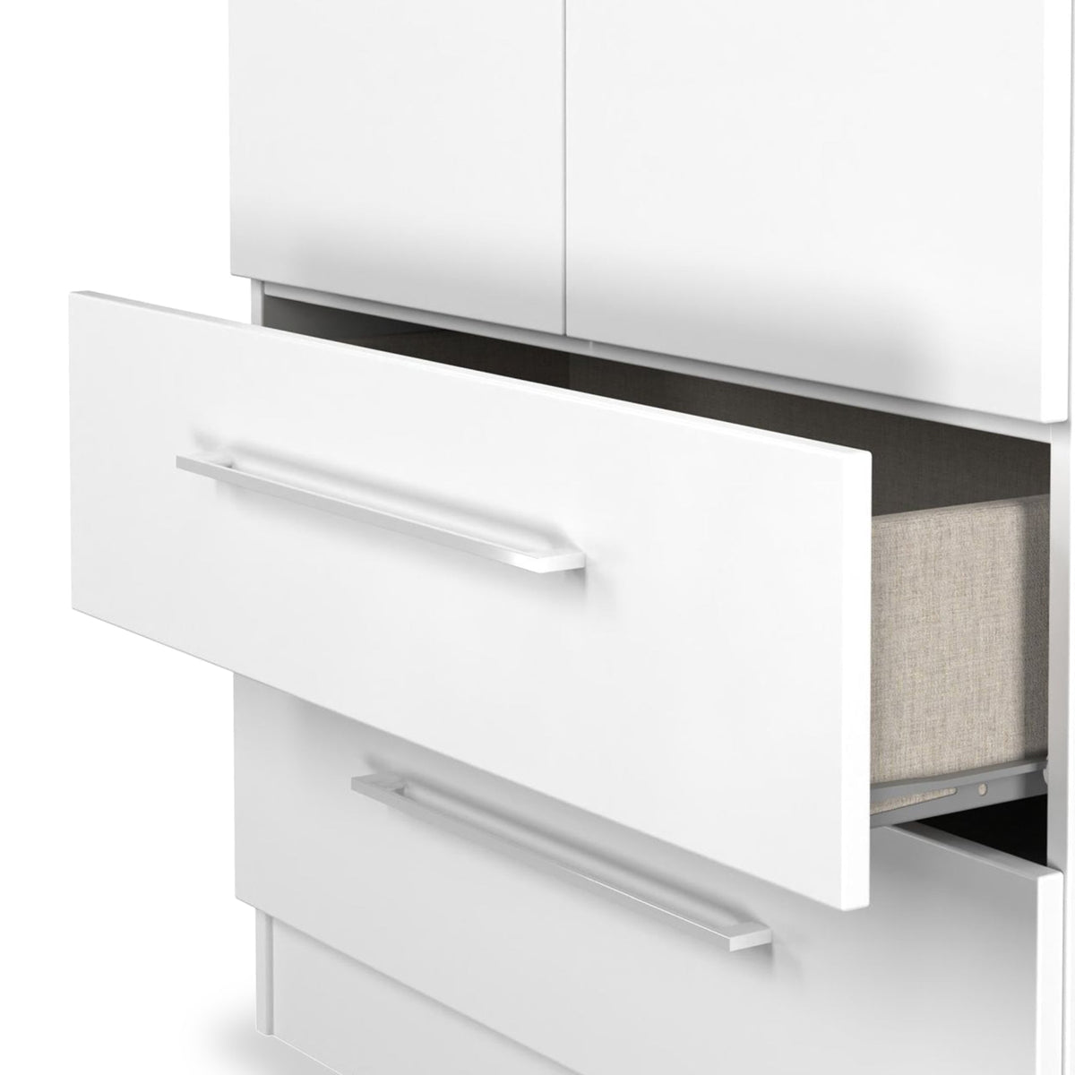 Ellington Double Wardrobe With Drawers