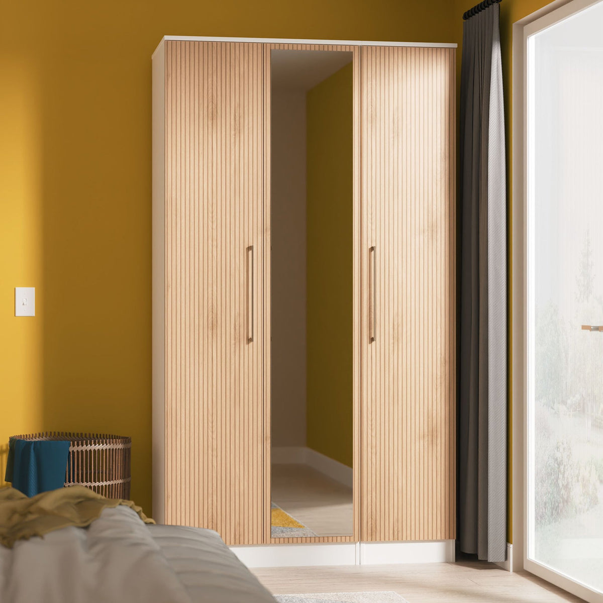 Ellington Triple Mirrored Wardrobe