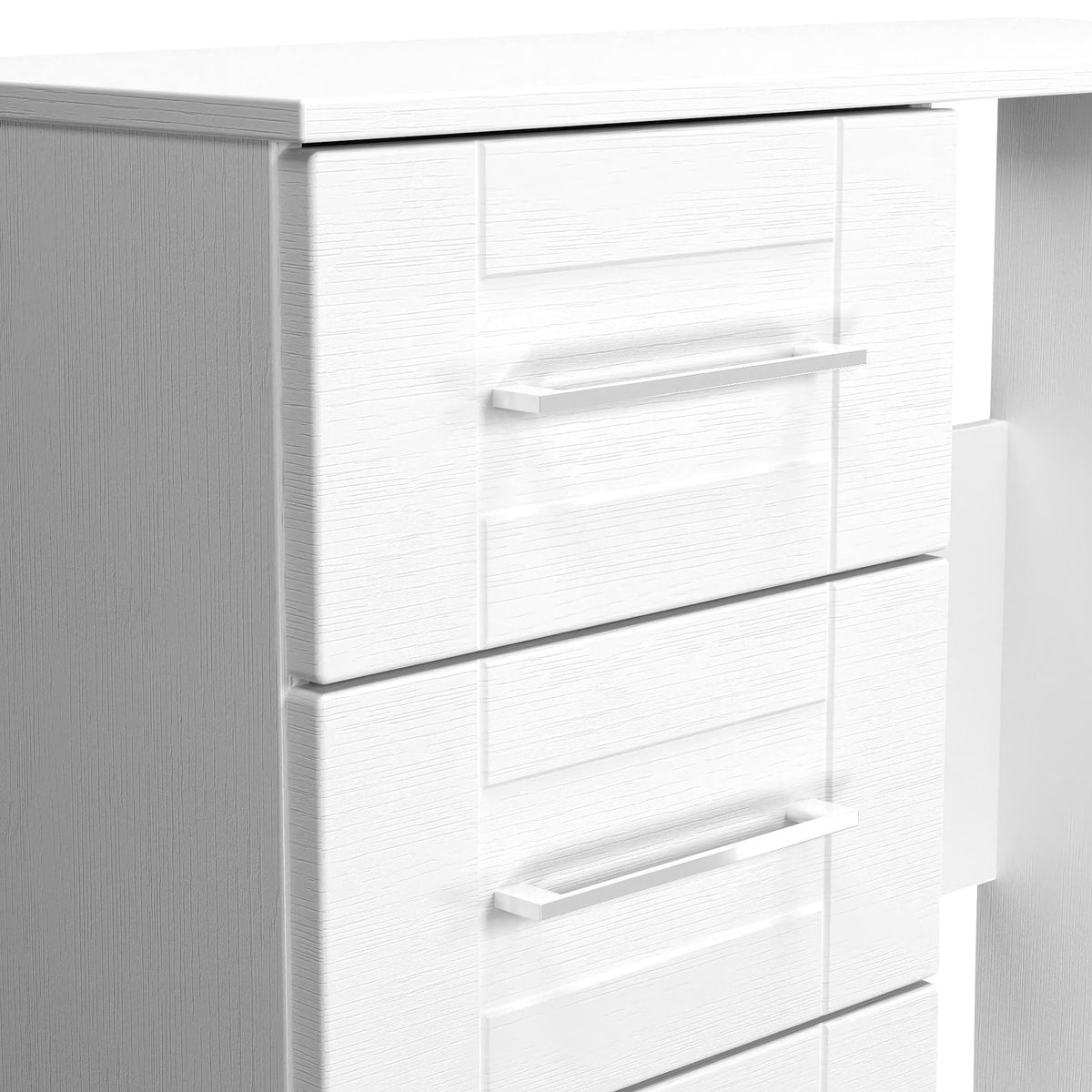 Bellamy White 3 Drawer Dressing Table