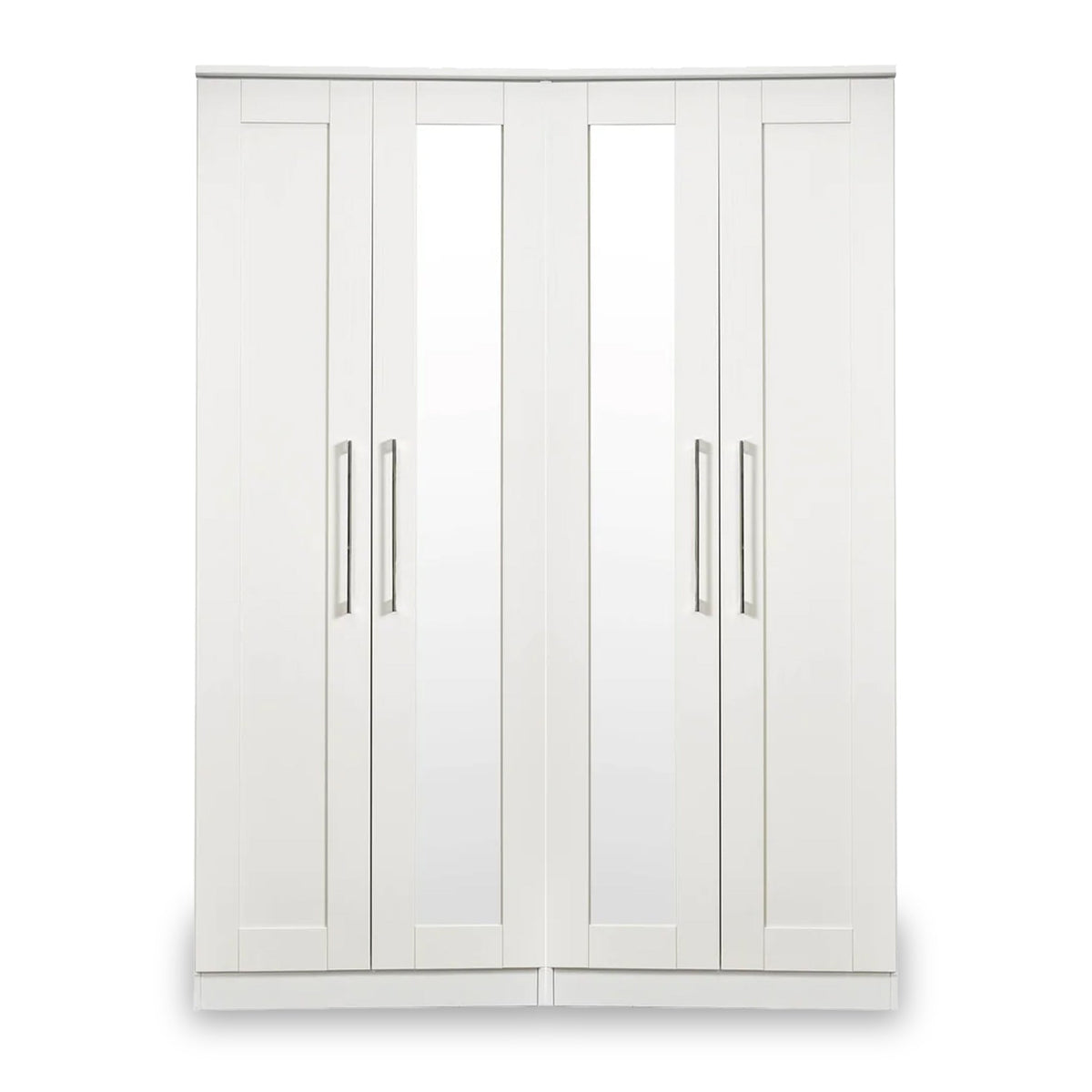 Bellamy Tall 4 Door 2 Central Mirrored Wardrobe