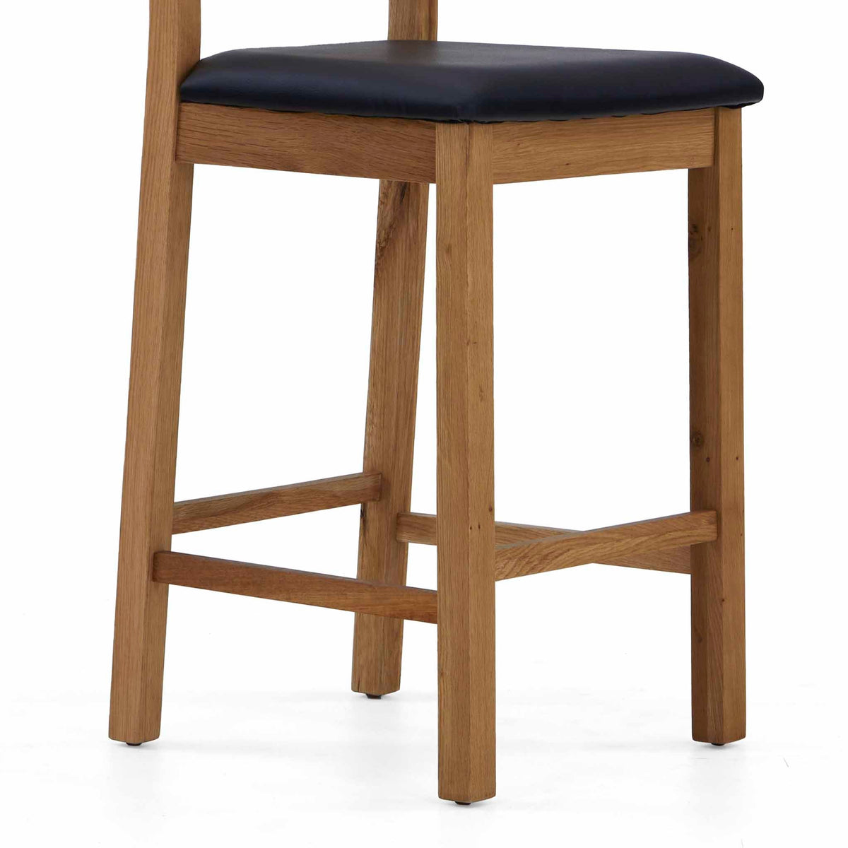Zelah Oak Cross Back Bar Stool