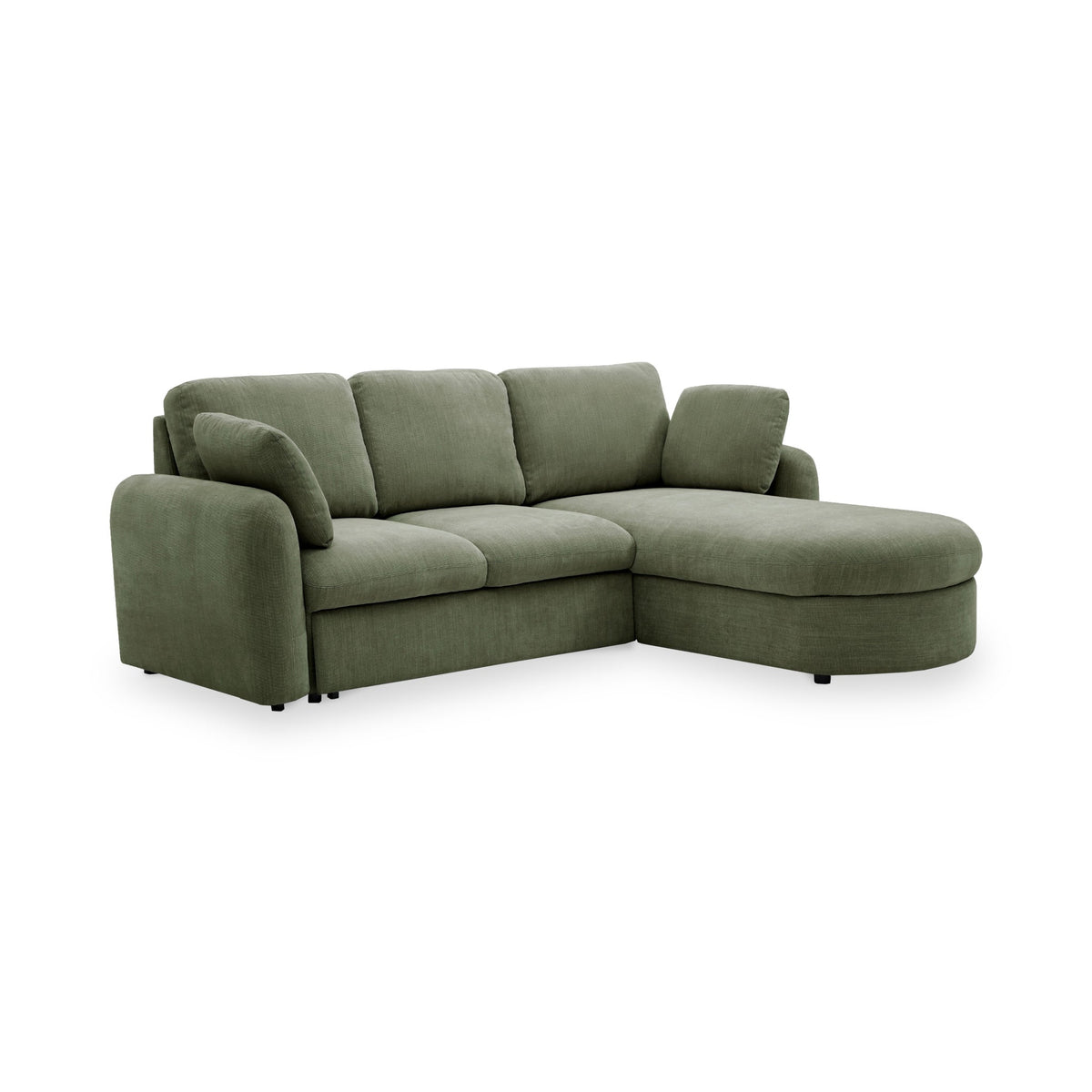 Belvere Curved Corner 3 Seater Sofa Bed