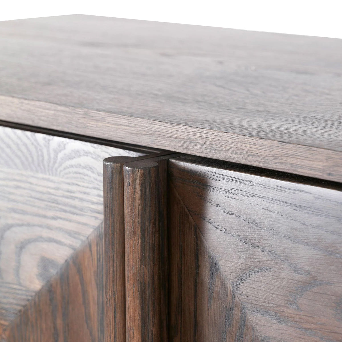 Roka Oak Geometric 2 Door Cabinet