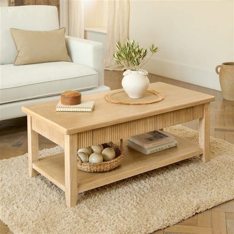 Raleigh Whitewash Coffee Table