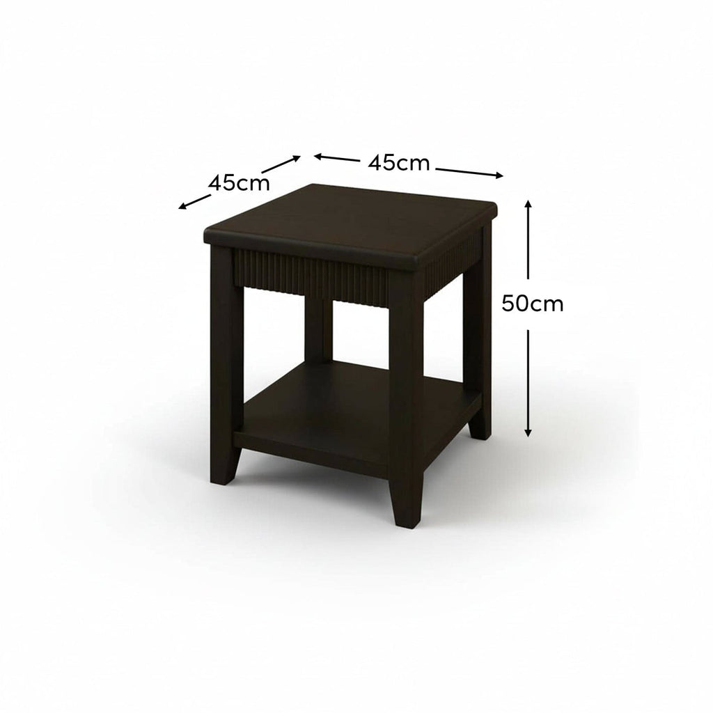 Outlet - Raleigh Black Side Table