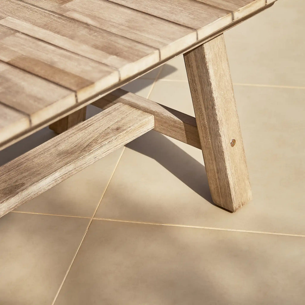 Shiro Wooden Garden Coffee Table - 120cm