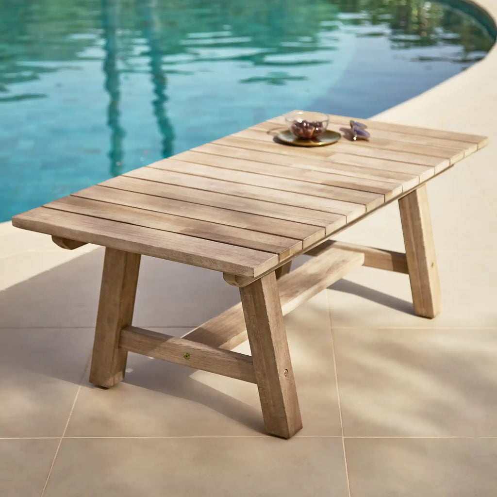 Shiro Wooden Garden Coffee Table - 120cm
