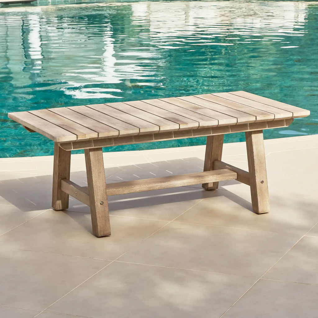 Shiro Wooden Garden Coffee Table - 120cm