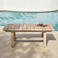 Shiro Wooden Garden Coffee Table - 120cm