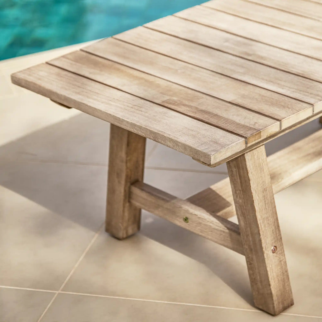 Shiro Wooden Garden Coffee Table - 120cm