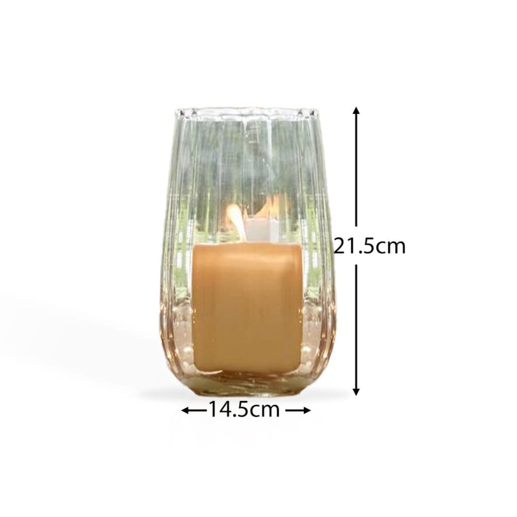 Dalen 22cm Glass Candle Holder  - Clear